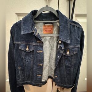 Levi’s dark wash denim jacket, XL